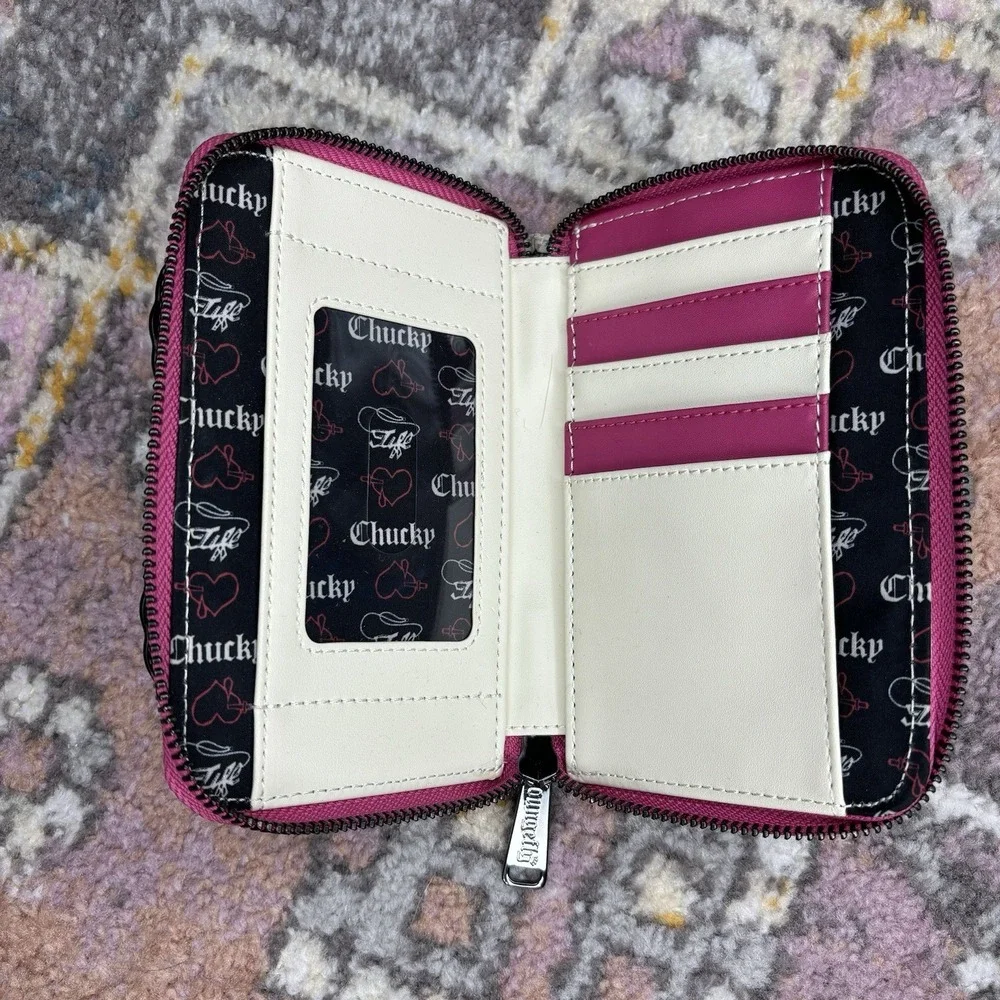 Loungefly Mini Backpack Wallet Set Chucky Bride  Tiffany Tattoo Design Heart